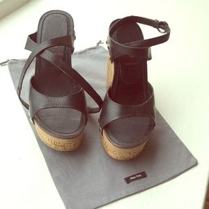 Miu Miu platform size 6 very little use 5” heel